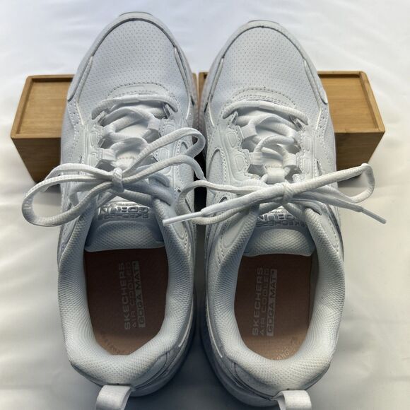 Skechers Go Run White Athletic Running Shoes Women SZ 6.5 - Picture 1 of 12